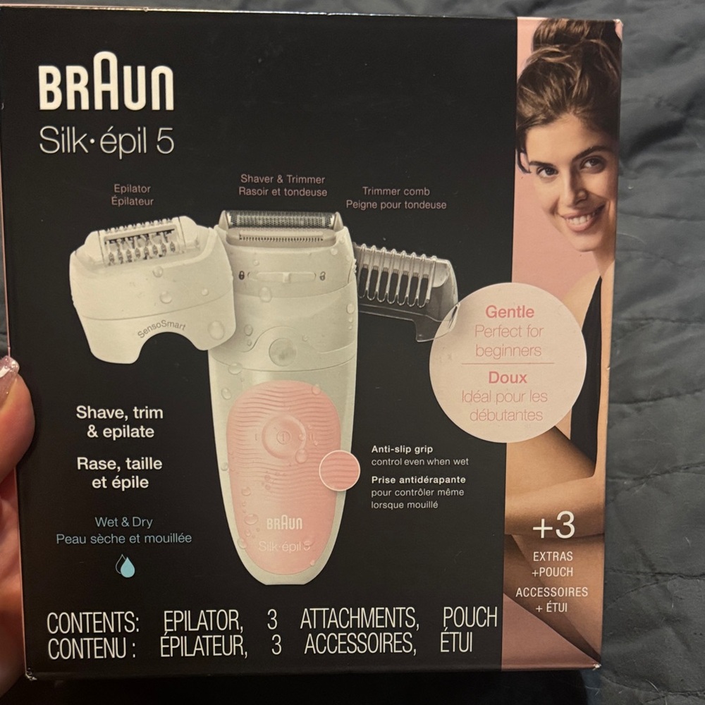 Silk-épil 5 Epilator - White and Pink